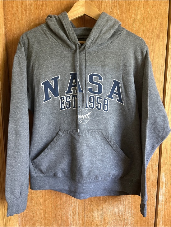 Point sportswear Tops - NASA Gray Pullover Hoodie